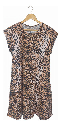 Vestido Trapecio Manga Caída Guayacan