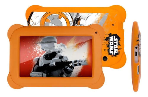 Tablet Disney Star Wars Wifi Dual Cam 8 GB Multilaser Nb238 Cor Naranja