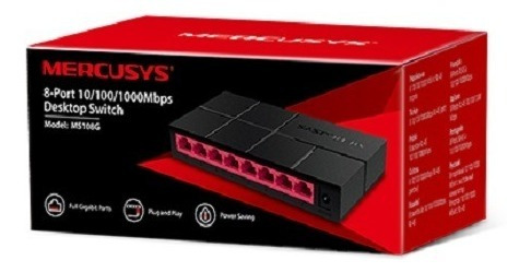 Switch Mercusys Ms108g 8-puertos 10/100/1,000 Mbps