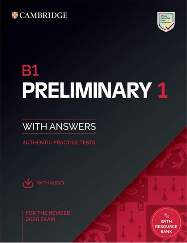 Libro: B1 Preliminary 1 For Revised Exam From 2020. Student'