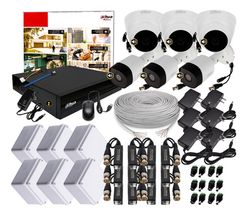 Cctv Seguridad Kit 8 Ch Dahua 1080p + 6 Cámaras Con Audio 