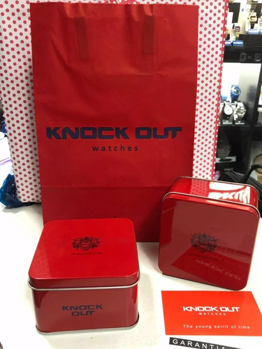Reloj Knock Out Malla Tejida Hombre Art 1572 Novedad!