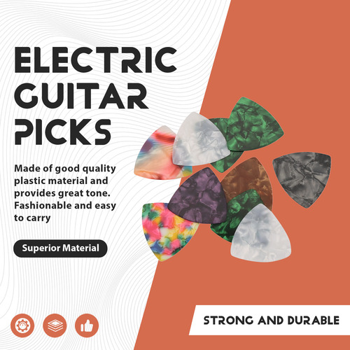 10 Púas Para Guitarra Acústica/eléctrica, 0,46 Mm, También