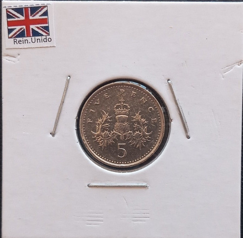 Reino Unido Moneda De 5 Peniques Año 1997