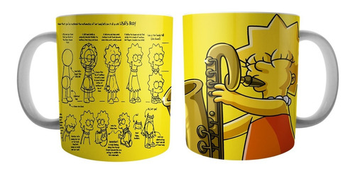 Mugs Vasos Pocillos 11 Onzas Dibujos Animados S2 S Lisa