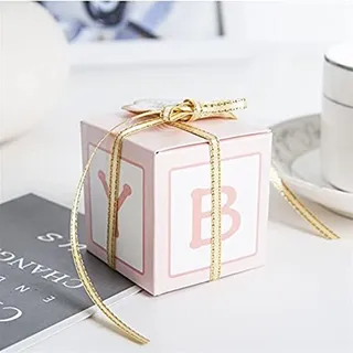 Whbgkj Caja De Regalo 10 Piezas Caja De Papel Baby Shower Sw