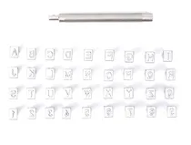 Comprar Juego De 36 Perforadoras Para Sellos Con Alfabeto Y Números