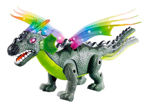 Dinossauro Anda De Verdade Dragão Dragossauro Com Som E Luz