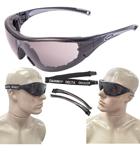 Oculos Epi Segurança Ampla Proteçao Ca Anti Risco Delta Uv