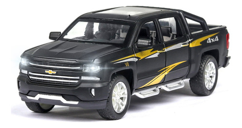 Chevrolet Silverado 4x4 Escala 1:32 Miniatura Metal