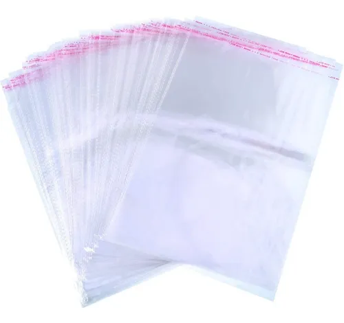 Bolsas plasticas transparentes con adhesivo sales