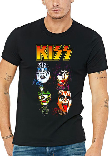 Poleras Con Diseño  Grupo Kiss Cuadro Nuevo