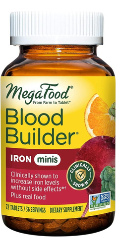 Megafood | Blood Builder Iron | 72 Mini Tablets