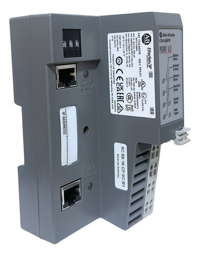 Allen-bradley 1734-aentr 2 Portas Ethernet/ip Para Point I/o