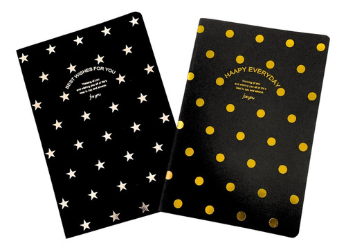  Cuaderno Hojas Negras Grande Croquera