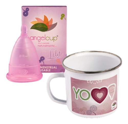 Copa Menstrual Colors + Tacita De Peltre Para Esterilizar Color Lila Ch - Yo Amo Angelcup