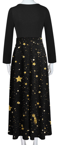 Saia F Feminina Plus Size Com Estampa De Natal, Manga Redond