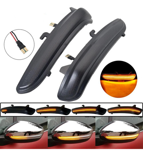 Señal De Giro Del Espejo Retrovisor Para Peugeot 208 A9 I