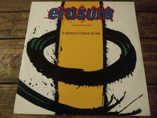 Erasure It Doesn't Have To Be Vinilo 12 Limited Rmx Uk 1987