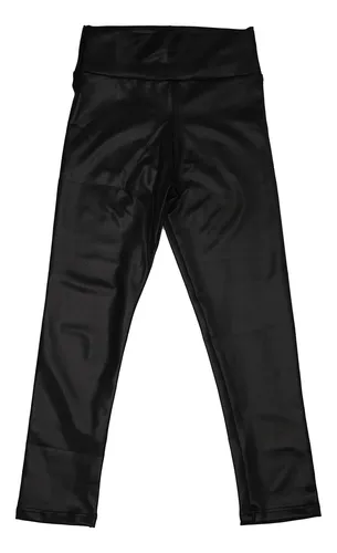 Calça legging de couro best sale infantil
