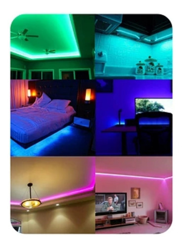 Tira Cinta Luces Led Rgb Wifi 5 Mt Smart Life, Alexa-google