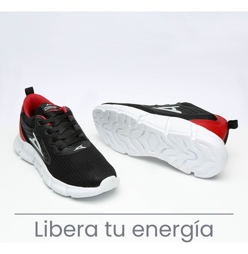 Tenis De Niño Bruno Negro/rojo