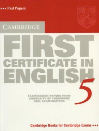 Cambridge First Certificate In English 5 S/ Answers [usado 