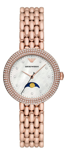 Reloj Para Mujer Emporio Armani Oro Rosa Acero Inox Ar11462