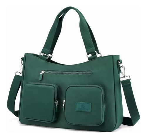Bolso Multifuncional Impermeable Antirrobo Para Mujer Verde Oscuro Lisa N/a Verde Oscuro
