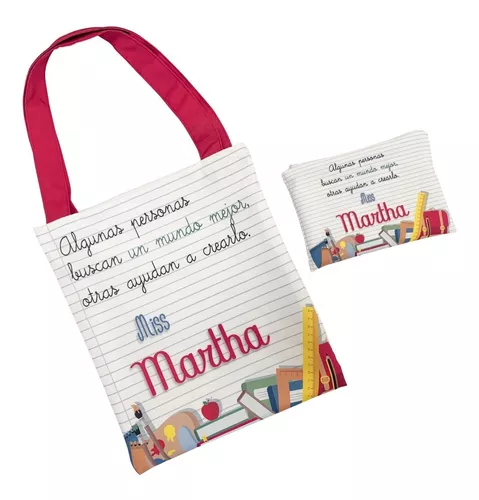 Regalo profesora infantil - bolsa con dibujos - Cocholate