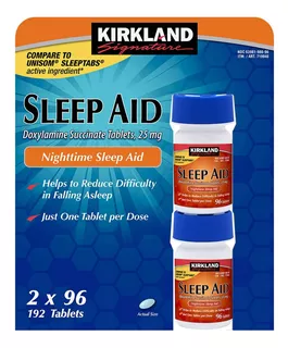 Sleep Aid 25 Mg 192 Comprimidos Importados Dos Eua