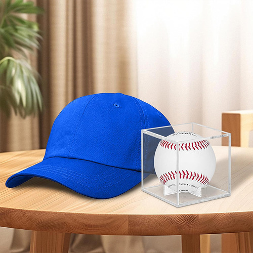 Expositor Transparente Con Base De 2 Peniques Para Pelota De