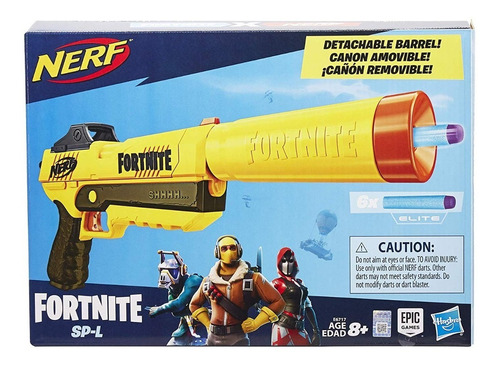 Imagen 1 de 8 de Nerf - Fortnite Sp L Elite Dart Blaster Pistola