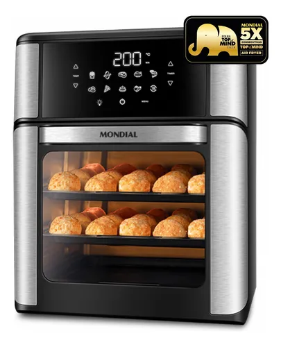 Fritadeira Air Fryer Forno Oven 12L, Mondial, 2200W - AFON-12L-BI
