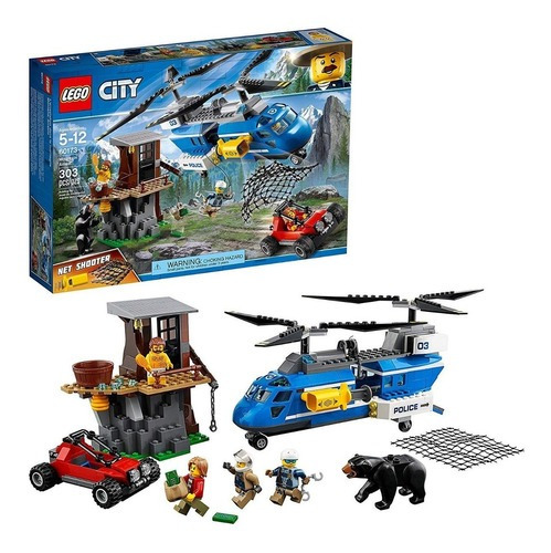 Juguete Lego Transporte Aéreo De Montaña Helicoptero Y Carro