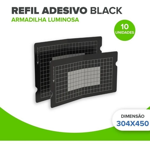 10 Refis Adesivos Black Up 304x450 Para Armadilha Luminosa