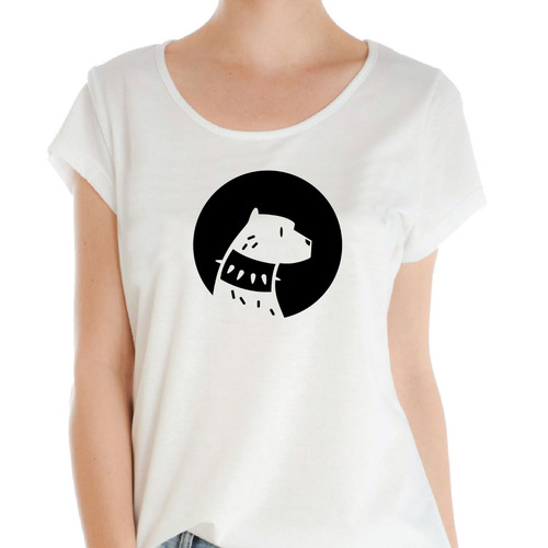 Remera De Mujer Perro Guardian 100% Algodón Pima Peruano