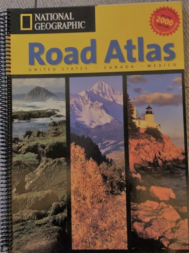 Road Atlas National Geografic Impreso 2000 Perfecto Estado