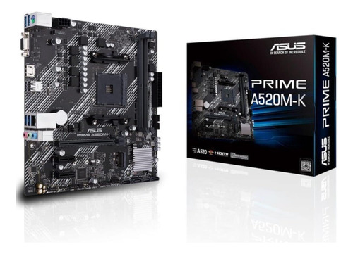 Tarjeta Madre Asus Prime A520m-k Socket Am4 2x Ddr4-sdram