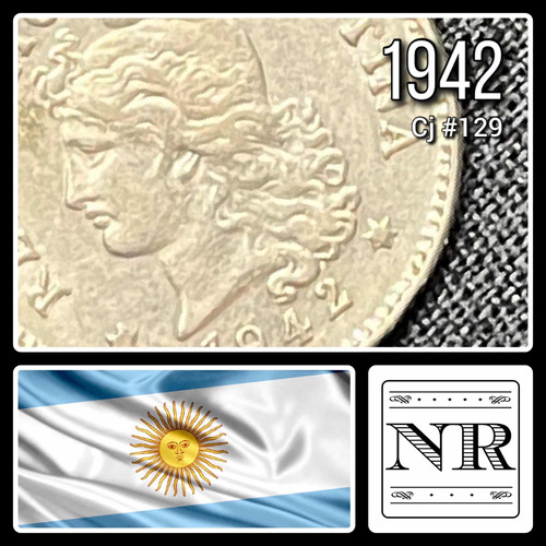 Argentina - 10 Centavos - Año 1942 - Cj #129 - Níquel