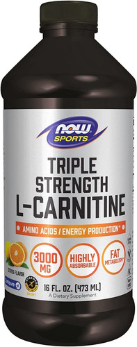 L-carnitina Liquida 3000 Mg Now - mL a $514