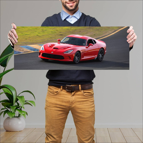 Cuadro 30x80cm Auto 2013 Srt Viper 8445 53