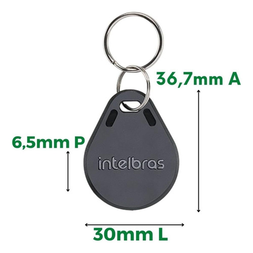 Chaveiro Aproximação Rfid Th 1000 Mf Tag 13,56 Mhz Intelbras