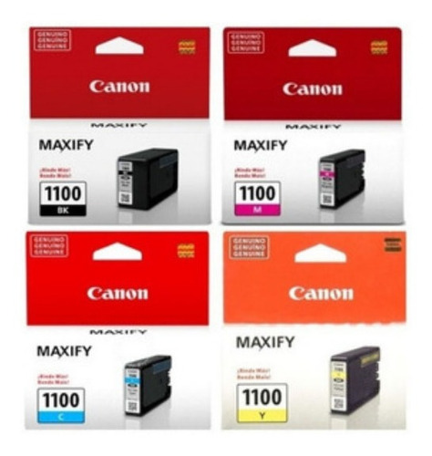 Cartucho Canon Pgi 1100 Kit X4 Colores Maxify Mb2010