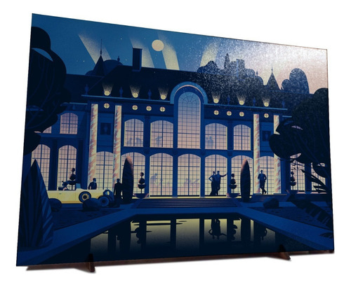 Placa Decorativa O Grande Gatsby F Scott Fitzgerald Filmes Cor Marrom