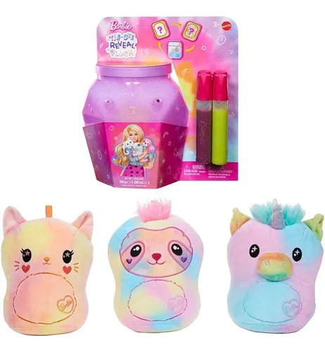 Pelucia Barbie Tie Dye Surpresa 17 Cm (sortido) Hwd29