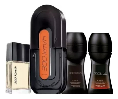 Set X 4 Perfume 300 Km + Mini Perfume De 30ml+desodorante