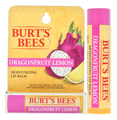 Bálsamo Labial Burts Bees Dragonfruit Lemon Hidratante Unise