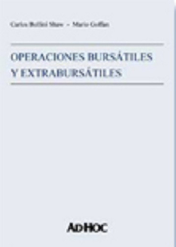 Operaciones Bursátiles Y Extrabursátiles Bollini Shaw