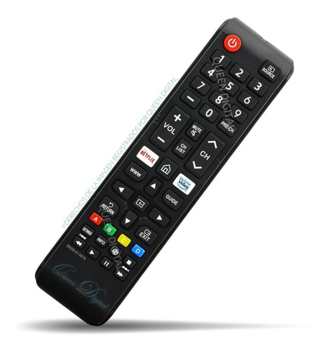 Imagen 1 de 9 de Control Remoto Para Samsung Smart Bn59-01347a Netflix Amazon